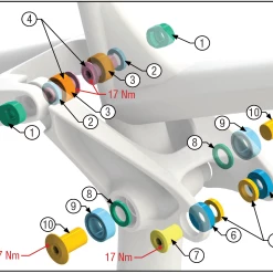 Trek Powerfly Hinterbau Ersatzteile Lagersatz